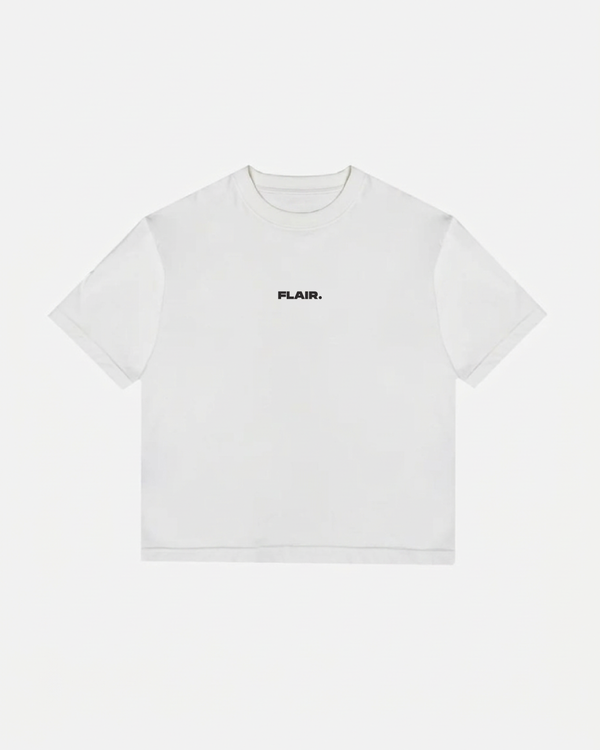 FLAIR "FLUID" Oversized Tee – White