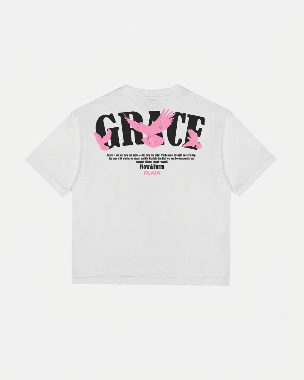 FLAIR "GRACE" Oversized Tee – White