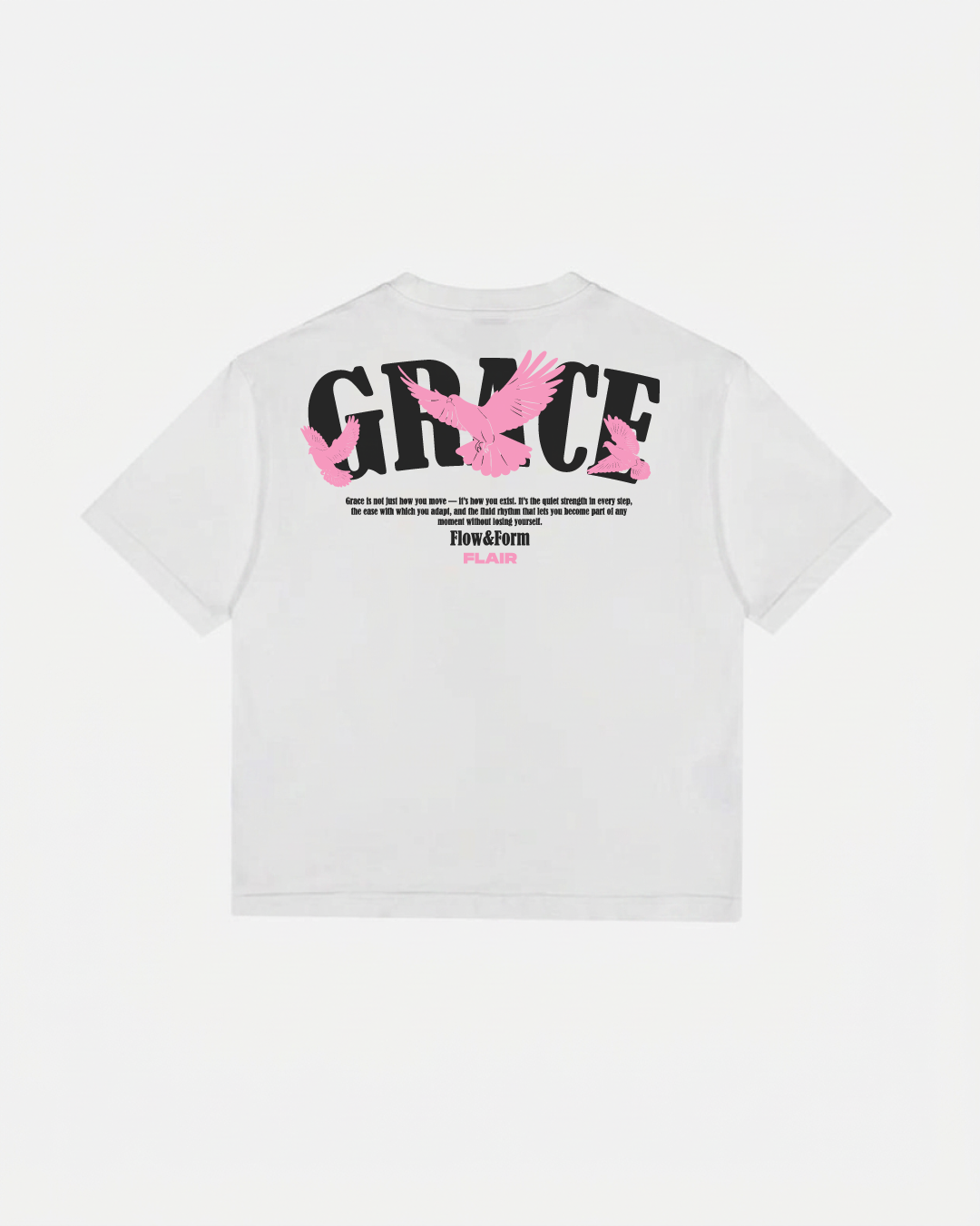 FLAIR "GRACE" Oversized Tee – White