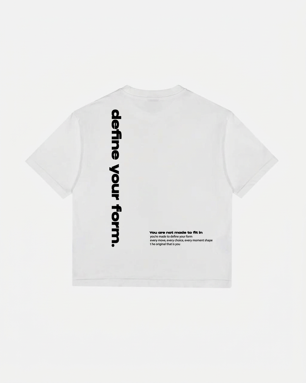 FLAIR "DEFINE YOUR FORM" Oversized Tee – White