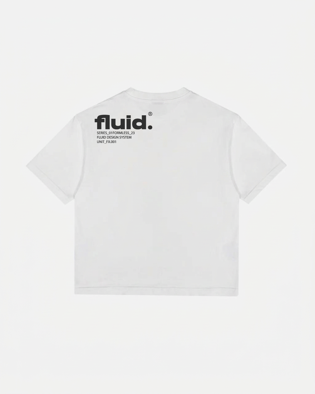 FLAIR "FLUID" Oversized Tee – White