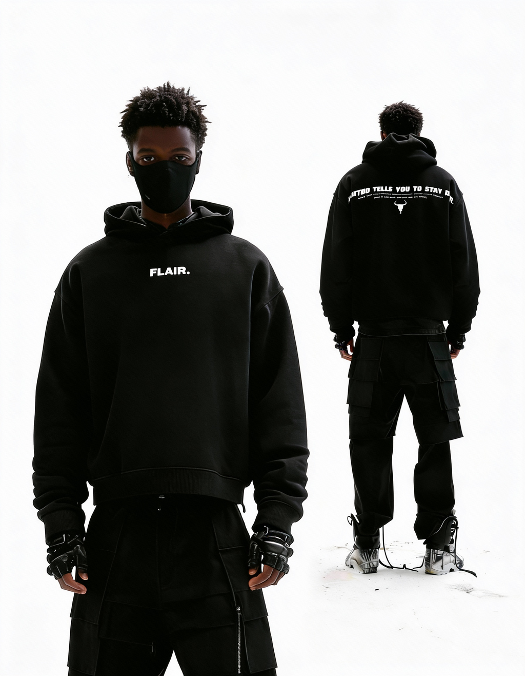 MONTU/ Black Hoodie