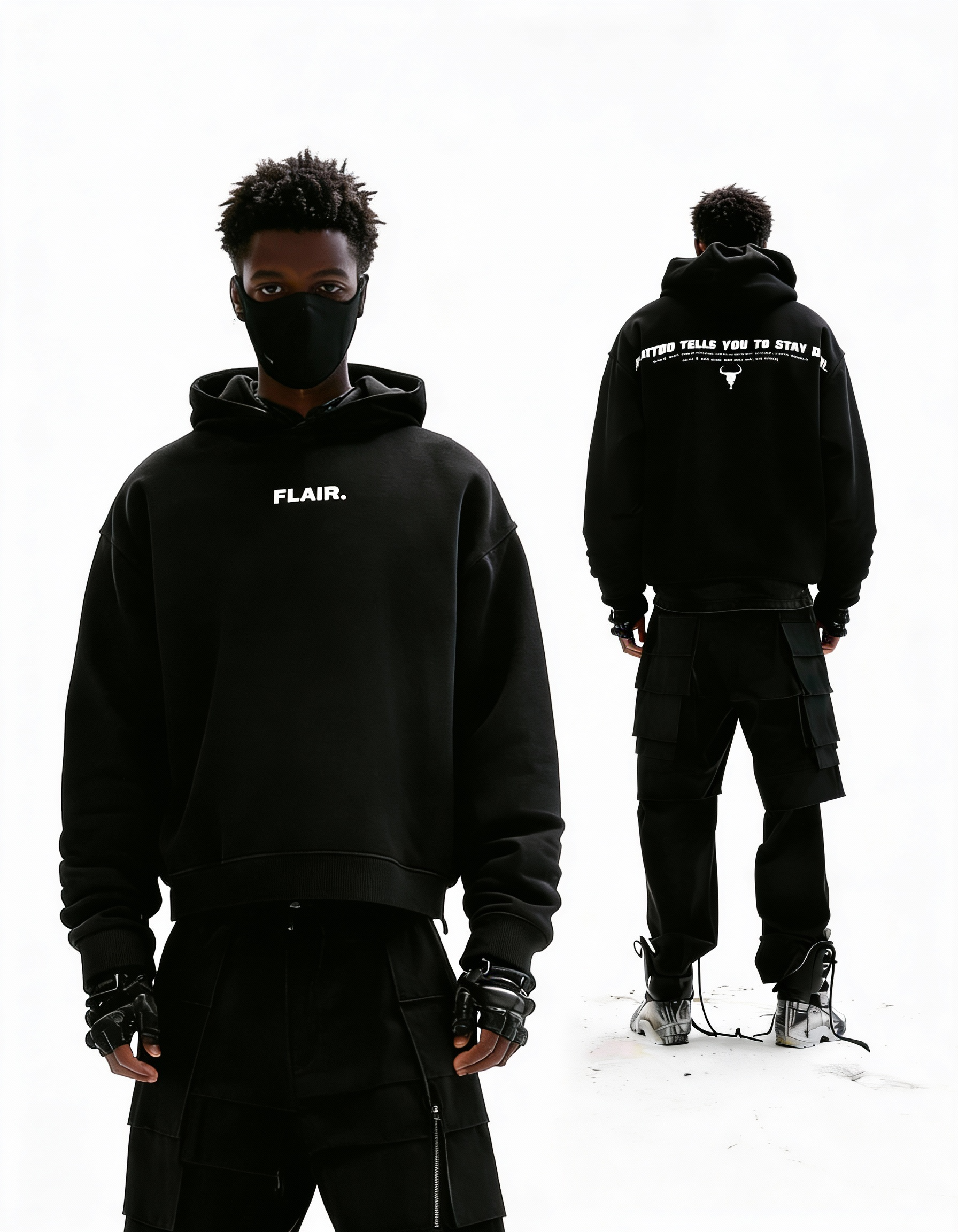MONTU/ Black Hoodie
