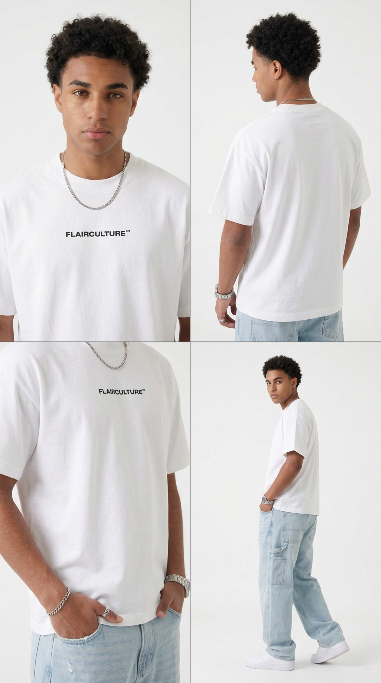 FLAIRCULTURE White Tee